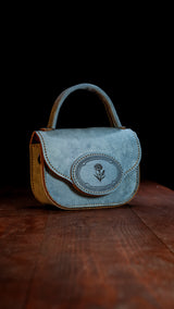 Suede baby blue