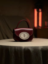 Burgundy x velvet beige