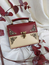 Burgundy x Beige